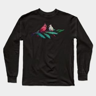 Christmas Cardinals Long Sleeve T-Shirt